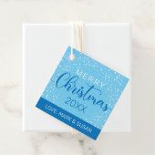 Label voor kerstmis (blauw) (In situ)