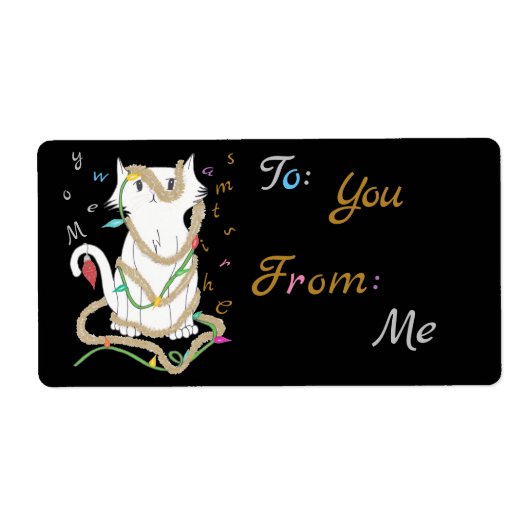 Label voor kerstmis Mess Gift (Voorkant)