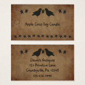 Label voor koeien en staren visitekaartjes (Voorkant /achterkant)