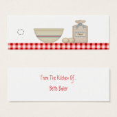 Label voor landbaken mini visitekaartjes (Voorkant /achterkant)