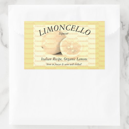 Label voor Limoncello (Tas)