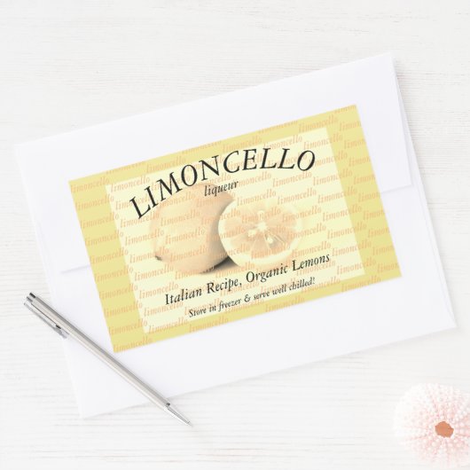 Label voor Limoncello (Envelop)