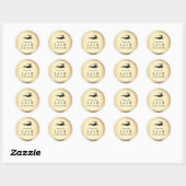 Label voor luxe wimperreiniger gouden schoonheidsp (Vel)