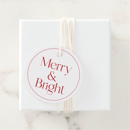 Label voor moderne Typografie-kersthang (In situ)