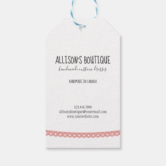 label voor naaimachines cadeaulabel (Achterkant)