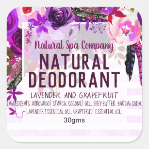  label voor natuurlijke deodorant