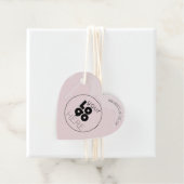 Label voor ophangen van zakelijke Logo die roze ha (In situ)