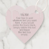 Label voor ophangen van zakelijke Logo die roze ha (Achterkant)