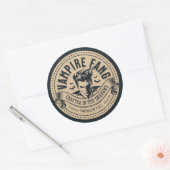 Label voor oude drankje vampiertand Halloween deco (Envelop)
