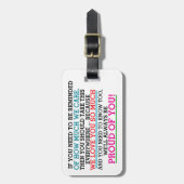 Label voor ouders of kinderen bagagelabel (Voorkant verticaal)