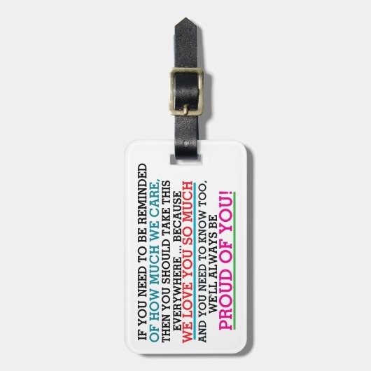 Label voor ouders of kinderen bagagelabel (Voorkant verticaal)