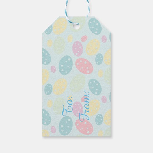 Label voor paasjacht cadeaulabel (Achterkant)