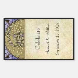 label voor pacock Weddenschap Wijn