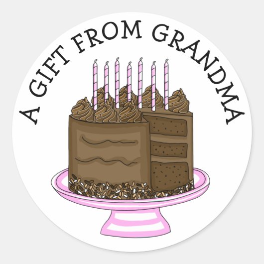 Label voor persoonlijke cadeaus | Een geschenk van (Voorkant)