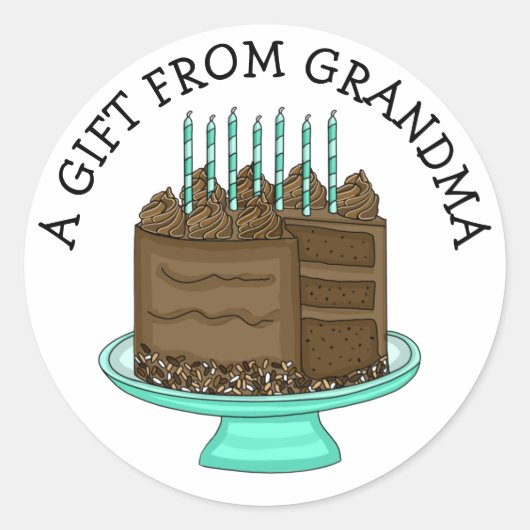 Label voor persoonlijke cadeaus | Een geschenk van (Voorkant)