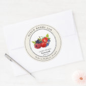 Label voor pot met vintage gemengde bessenjam (Envelop)