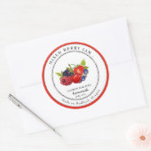 Label voor pot met vintage gemengde bessenjam (Envelop)