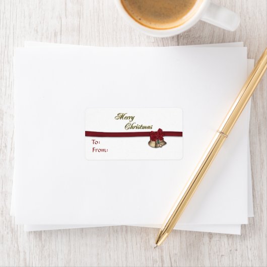 Label voor prettige kerstcadeaus (Insitu)