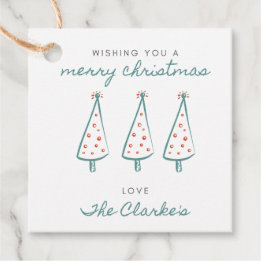 Label voor prettige kerstcadeaus