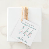 Label voor prettige kerstcadeaus (In situ)