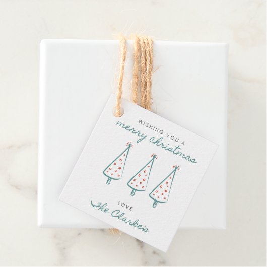 Label voor prettige kerstcadeaus (In situ)