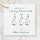 Label voor prettige kerstcadeaus (Voorkant)