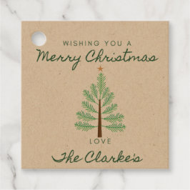 Label voor prettige kerstcadeaus