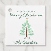 Label voor prettige kerstcadeaus (Voorkant)