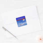 Label voor prettige kerstcadeaus (Envelop)