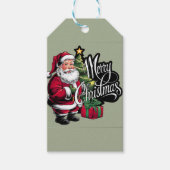 Label voor prettige kerstcadeaus cadeaulabel (Voorkant)