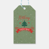 Label voor prettige kerstcadeaus cadeaulabel (Voorkant)