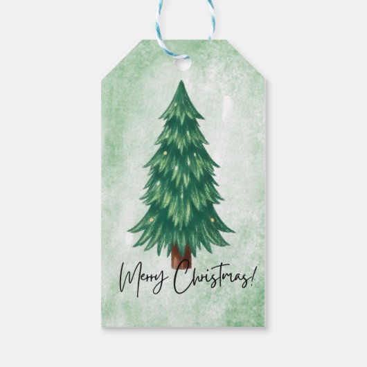 Label voor prettige kerstcadeaus cadeaulabel (Achterkant)