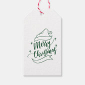Label voor prettige kerstcadeaus cadeaulabel (Voorkant)