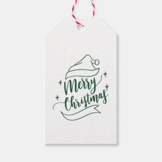 Label voor prettige kerstcadeaus cadeaulabel