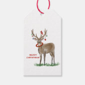 Label voor prettige kerstcadeaus cadeaulabel (Voorkant)
