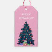 Label voor prettige kerstcadeaus cadeaulabel (Voorkant)