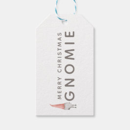 Label voor prettige kerstcadeautjes in Gnomie Cadeaulabel