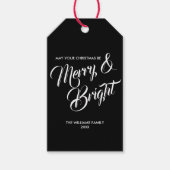 Label voor prettige kerstfeestdagen cadeaulabel (Voorkant)