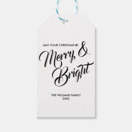 Label voor prettige kerstfeestdagen cadeaulabel