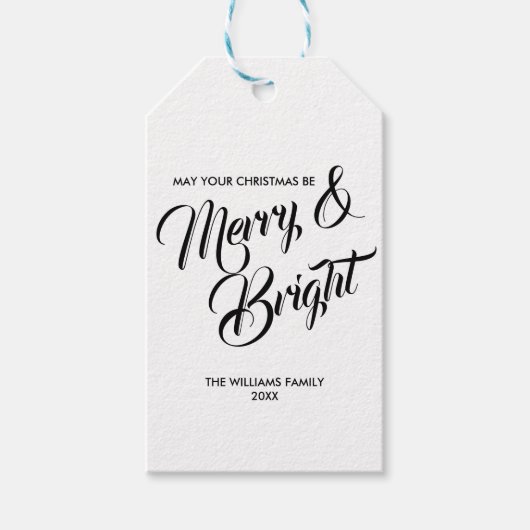 Label voor prettige kerstfeestdagen cadeaulabel (Voorkant)