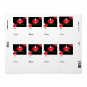 Label voor prettige kerstkaarsen (Full Sheet)