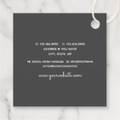 Label voor productcontact met haarstylist (Achterkant)