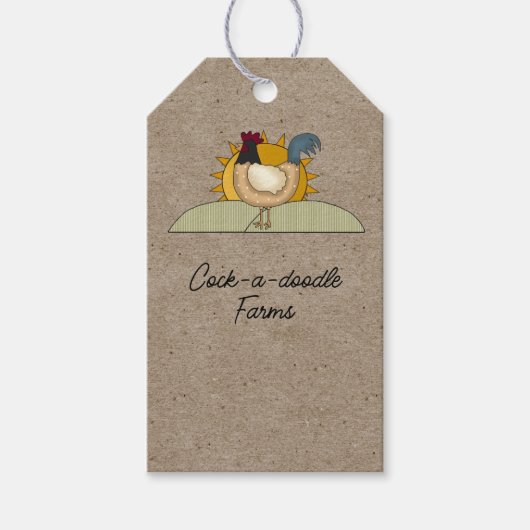 Label voor productophangen van Boerderij uit Ooste Cadeaulabel (Voorkant)