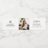 Label voor promotie-waterfles voor vastgoed waterfles etiket (Enkel label)