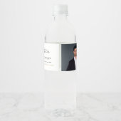 Label voor promotie-waterfles voor vastgoedmakelaa waterfles etiket (Achterkant)