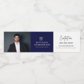 Label voor promotie-waterfles voor vastgoedmakelaa waterfles etiket (Enkel label)