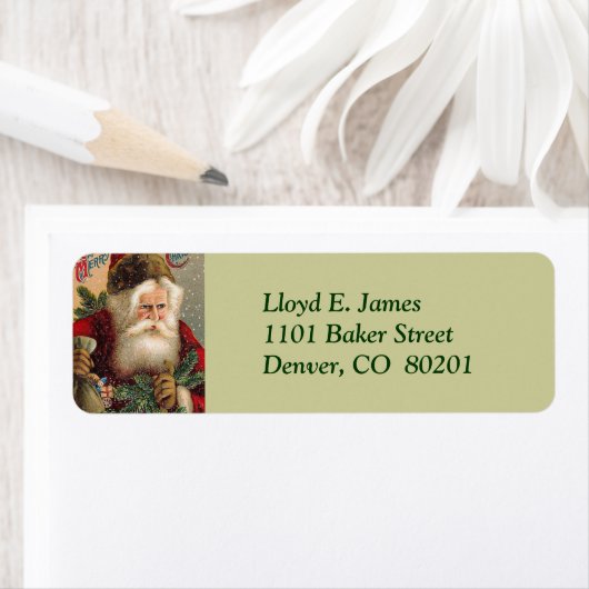  label voor retouradres van de kerstman (Insitu)