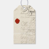 Label voor romantisch scriptjournaliseren cadeaulabel (Voorkant)