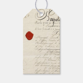 Label voor romantisch scriptjournaliseren cadeaulabel