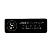 label voor Schattige hemels retouradres (Voorkant)